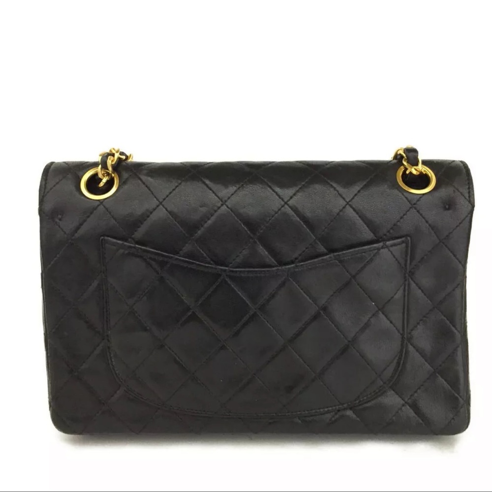 S0LD 7/8/22 CHANEL Classic Medium Double Flap Gold Chain Bag +Serial Card - Picture 7 of 17